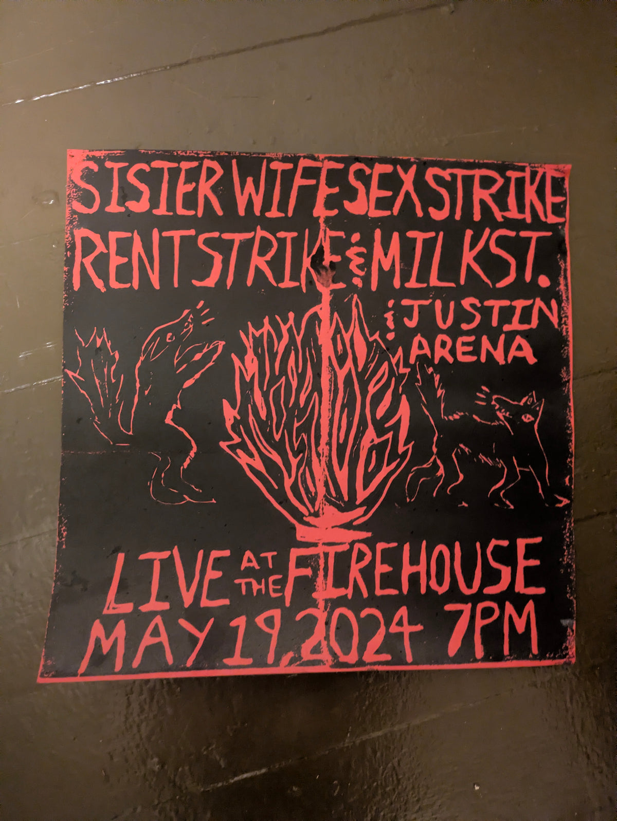 Sister Wife Sex Strike at the Firehouse Poster May 2024