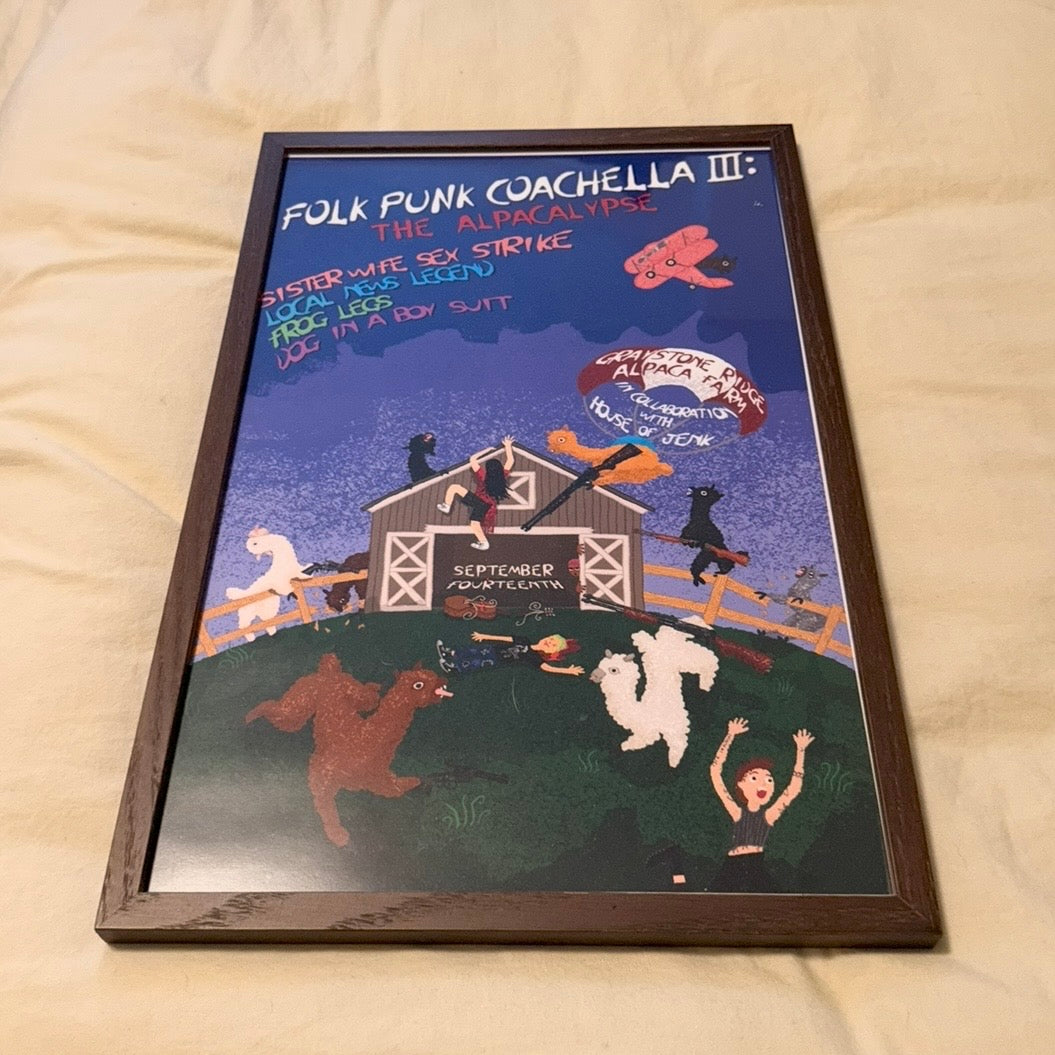 Sister Wife Supergroup Poster - Folk Punk Coachella III